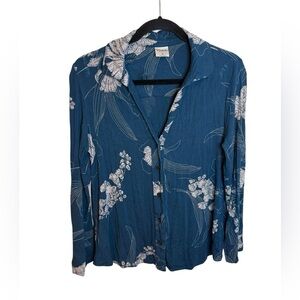 Soma Cool Nights Floral Long Sleeve Pajama Top